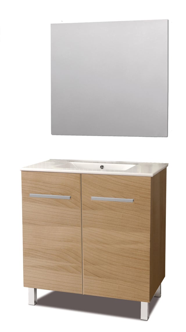CONJUNTO MUEBLE DE BAÑO KRONO ROBLE 80X46CM
