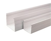 CANALÓN EVACUACIÓN PLUVIALES TRAPECIAL Ø26CM 3M PVC BLANCO - 1