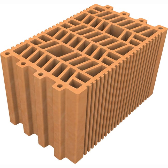 BLOQUE LADRILLO TERMOCERÁMICO 30X19.2X19 CM - 1