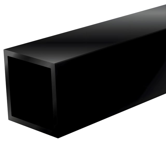 TUBO CUADRADO ALUMINIO NEGRO MATE 40X40MM 2M.