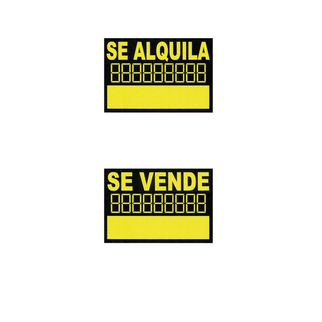 SEÑAL PVC VENTA/ALQUILER 1UD - 1