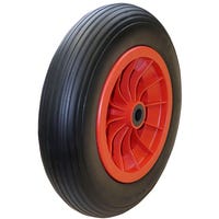 RUEDA CARRETILLA 350 MM IMPINCHABLE HASTA 100KG LLANTA PLÁSTICO - 1