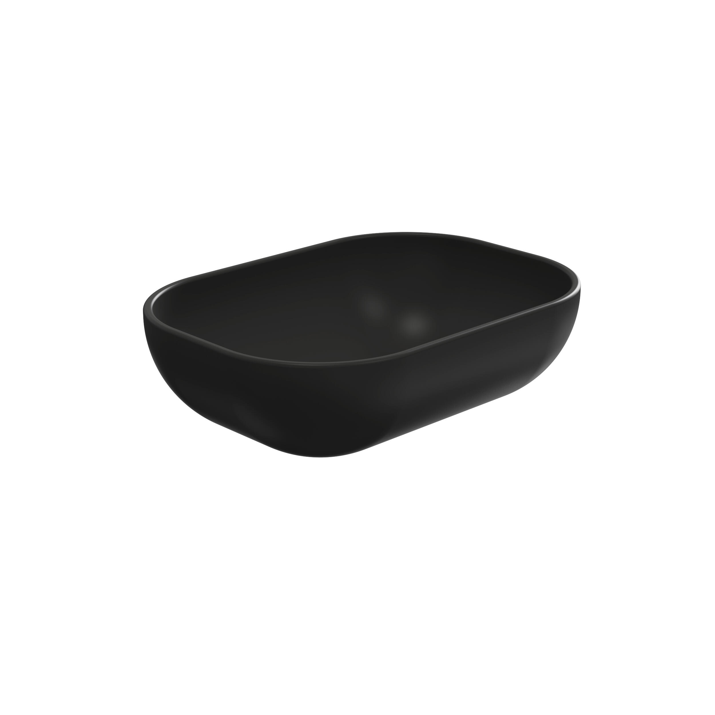 LAVABO SOBREPONER OVALADO 46.5X34X12CM NEGRO MATE - 3