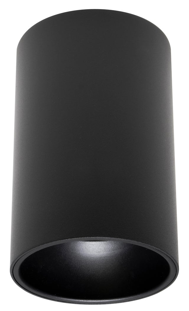 ARO DE SUPERFICIE ALTO CIRCULAR FIJO NEGRO GU10
