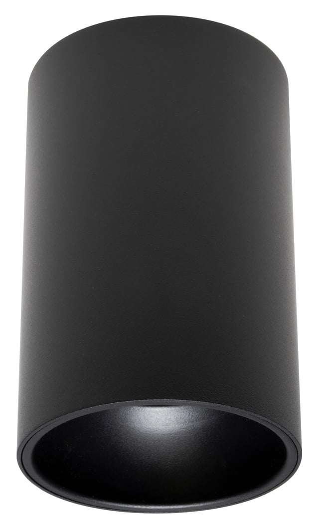 ARO DE SUPERFICIE ALTO CIRCULAR FIJO NEGRO GU10