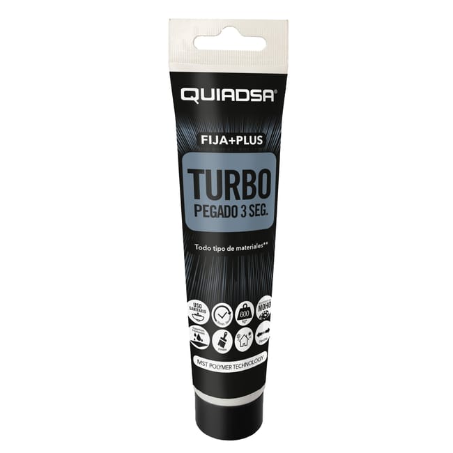 ADHESIVO SELLADOR TURBO QUIADSA  150ML BLANCO - 1