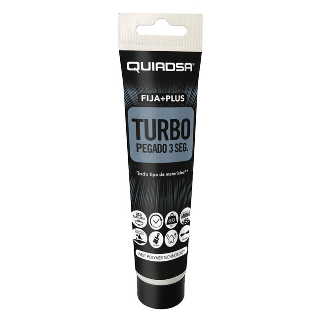 ADHESIVO SELLADOR TURBO QUIADSA  150ML BLANCO