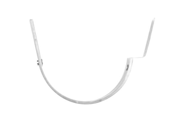 SOPORTE EVACUACIÓN PLUVIALES METÁLICO PLETINA CORTO DOBLE LENGÜETA  ACERO GALVANIZADO - 1