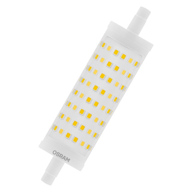 BOMBILLA LED LINEAL LARGA R7S 2000LM 15W LUZ CALIDA