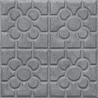 BALDOSA HIDRÁULICA TIPO BILBAO ROSETA GRIS 30X30 CM - 1