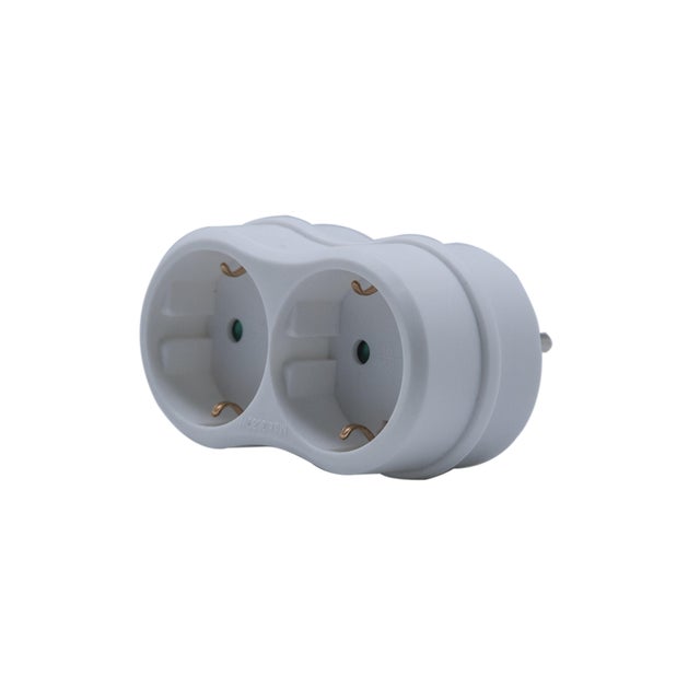 ADAPTADOR PARA BASE 2 TOMAS 16A FRONTAL