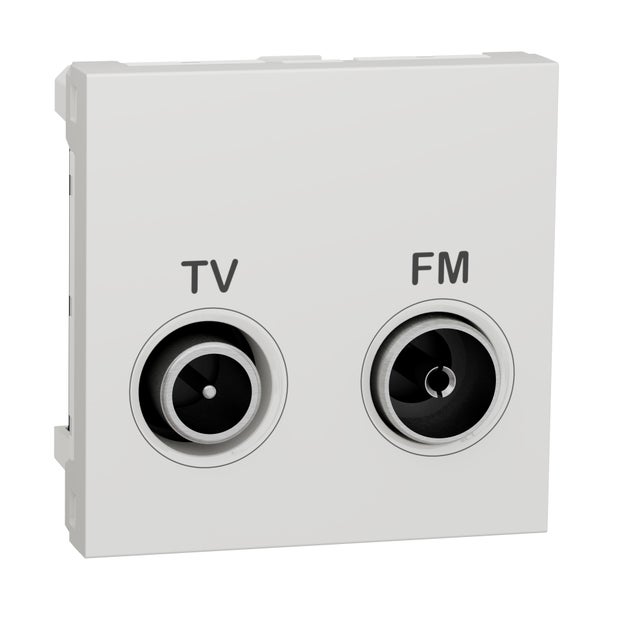 TOMA TV-RADIO ANCHO SERIE NEW UNICA BLANCO