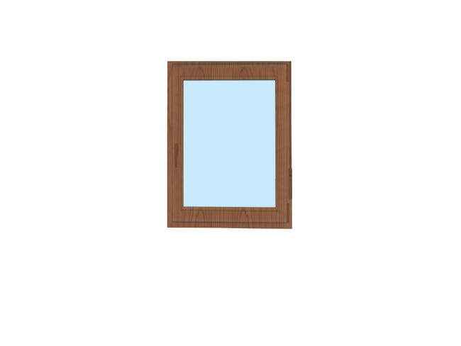 VENTANA PVC OSCILOBATIENTE ROBLE 70X100CM - 1