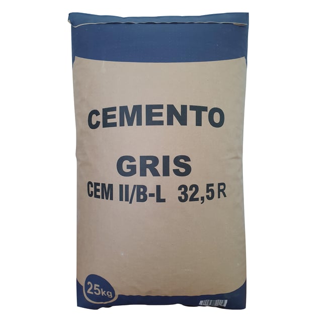 CEMENTO GRIS 32,5R 25 KG