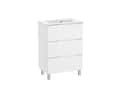 MUEBLE DE BAÑO CON LAVABO ROCA BORNEO BLANCO 60.5X46CM - 2