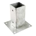 BASE ACERO GALVANIZADO CON PLETINA 7X7 CM - 1