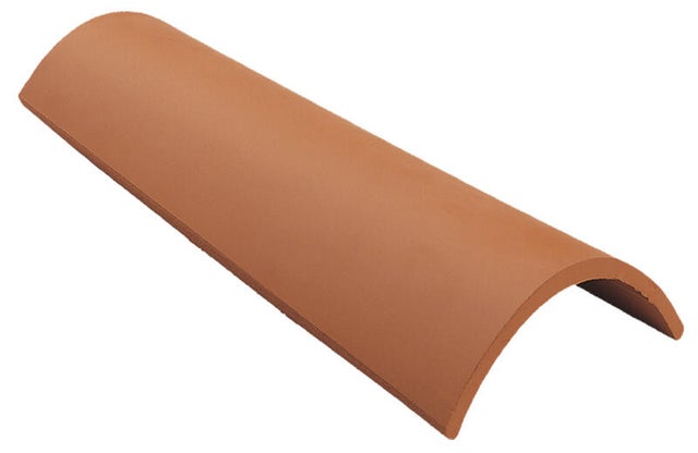 TEJA CERÁMICA CURVA ROJO 40X19 CM
