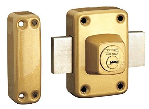 CERROJO SOBREPONER APERTURA CON DOBLE CILINDRO 2111 TESA