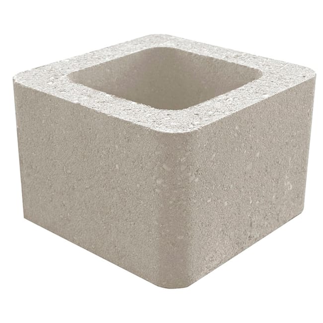 BLOQUE DE HORMIGÓN PILAR GRIS 30X30X19 CM - 1