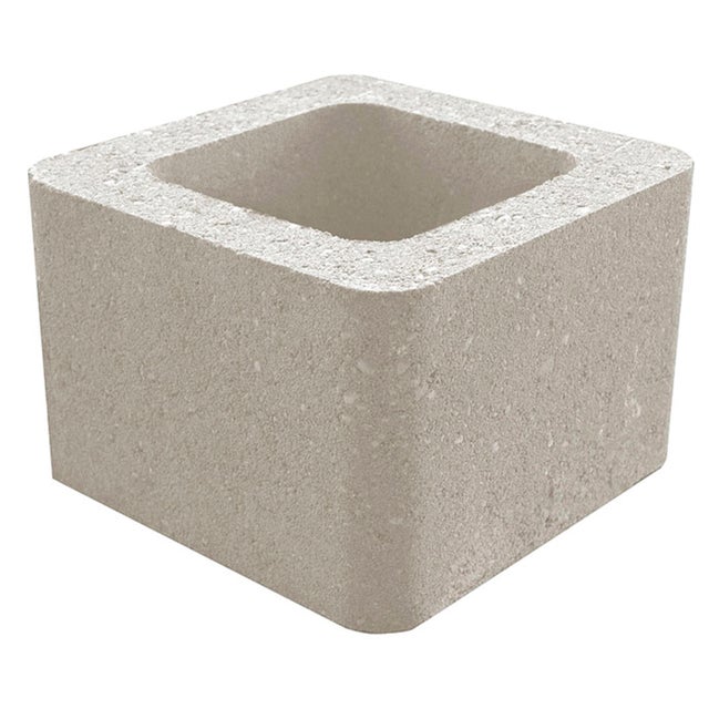 BLOQUE DE HORMIGÓN PILAR GRIS 30X30X19 CM