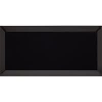 AZULEJO PASTA ROJA 10X20CM METROTILE NEGRO - 1