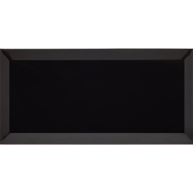 AZULEJO PASTA ROJA 10X20CM METROTILE NEGRO