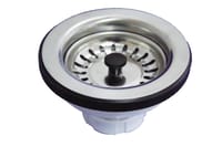 VÁLVULA FREGADERO 115MM CON VÁSTAGO BLANCO TECNOAGUA - 1