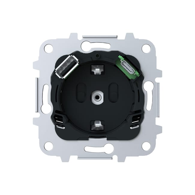 SCHUKO+2USB SERIE SKY - 1