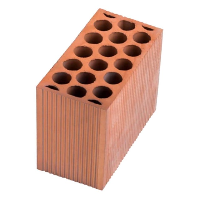 LADRILLO MACIZO PERFORADO 24X12X20 CM