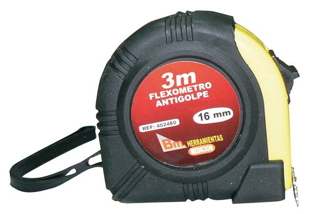   FLEXOMETRO CON FUNDA ANTIGOLPE 3 MX16MM