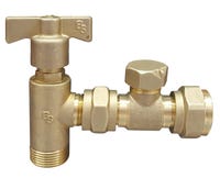 VÁVULA DE SALIDA CON PURGA Y ANTIRRETORNO Ø15MM- 3/4