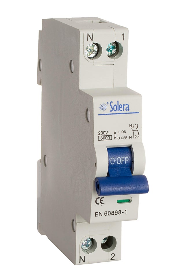 AUTOMÁTICO MAGNETOTÉRMICO 1 P+N 1 MODU 10A SOLERA