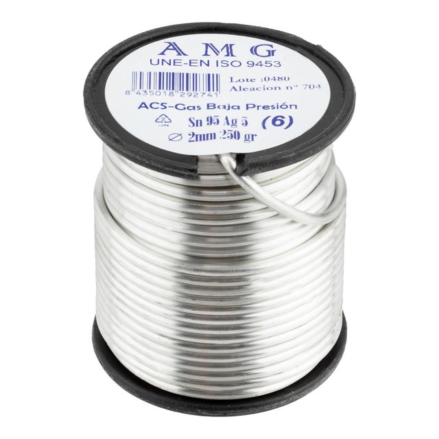 BOBINA ESTAÑO- PLATA 5% 250G