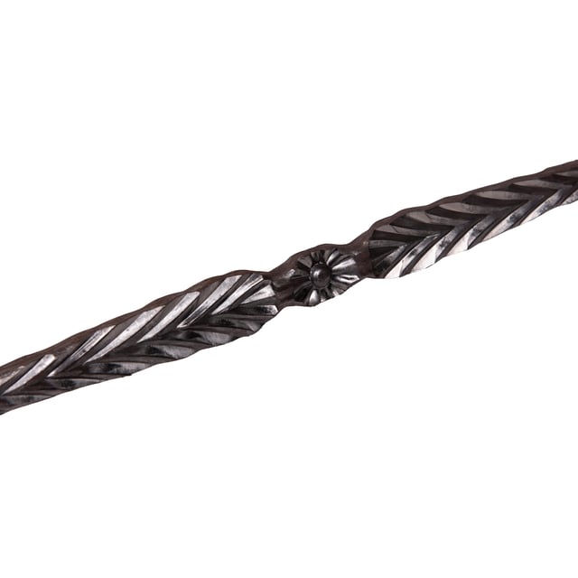 BARRA DE HIERRO FORJADO UN ESTAMPADO 14X14MM 0,9M
