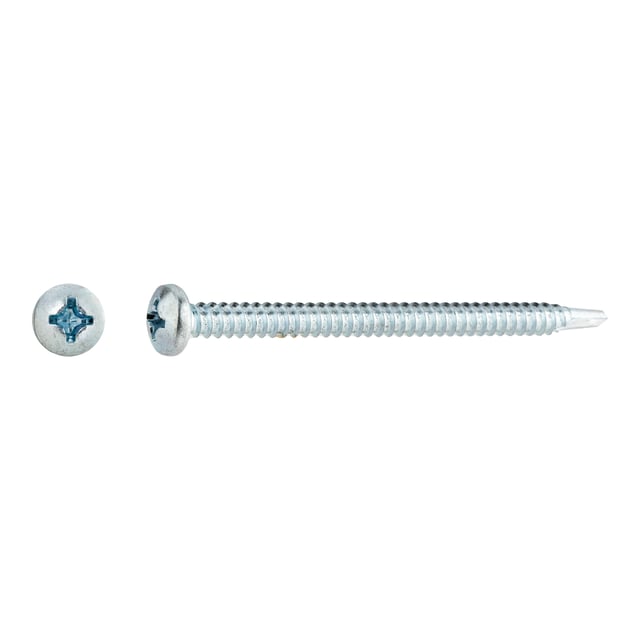 TORNILLOS ROSCA CHAPA PARA METAL CINCADOS 5,5X75MM. 100UDS