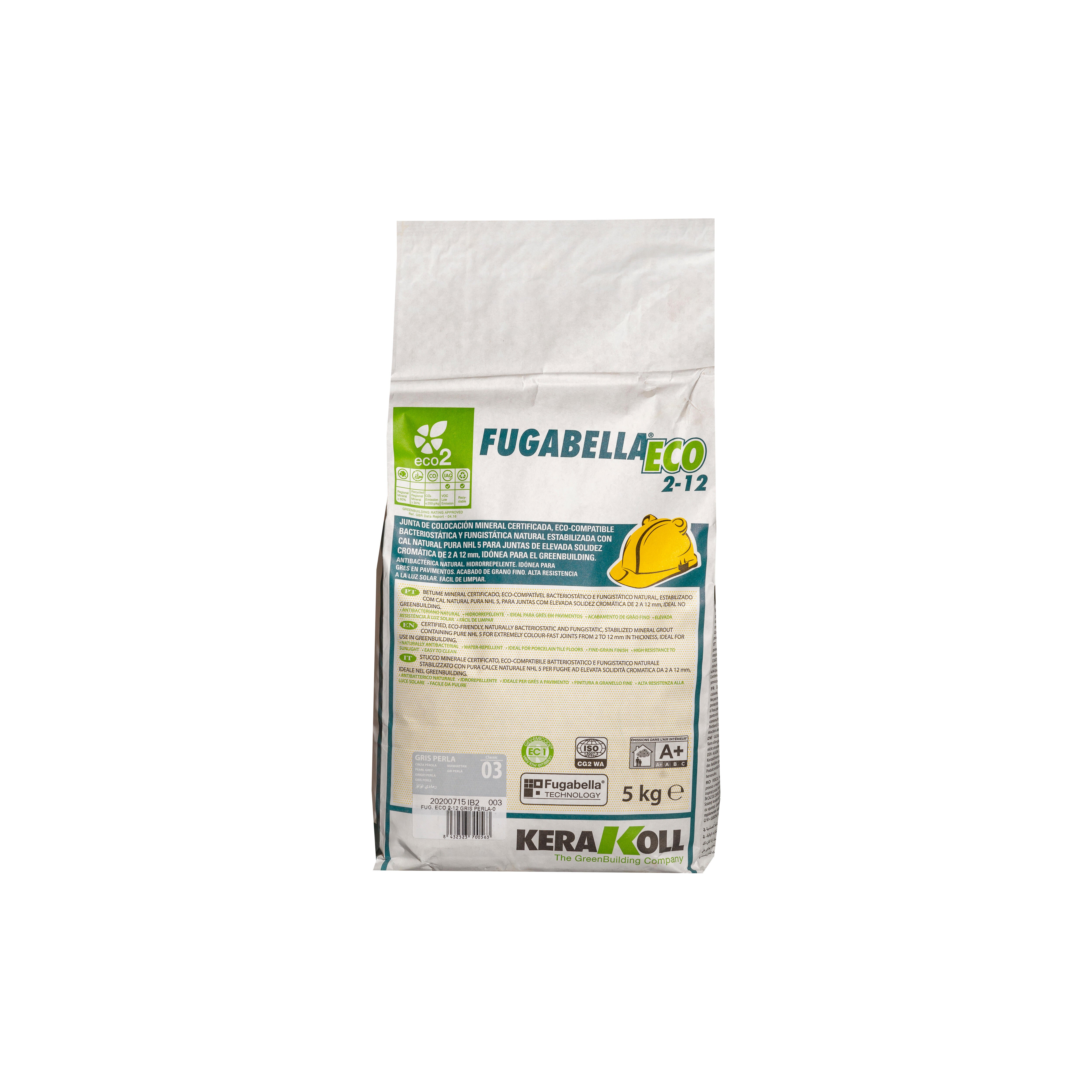 CEMENTO JUNTA ANCHA FUGABELLA KERAKOLL 5KG GRIS PERLA - 2
