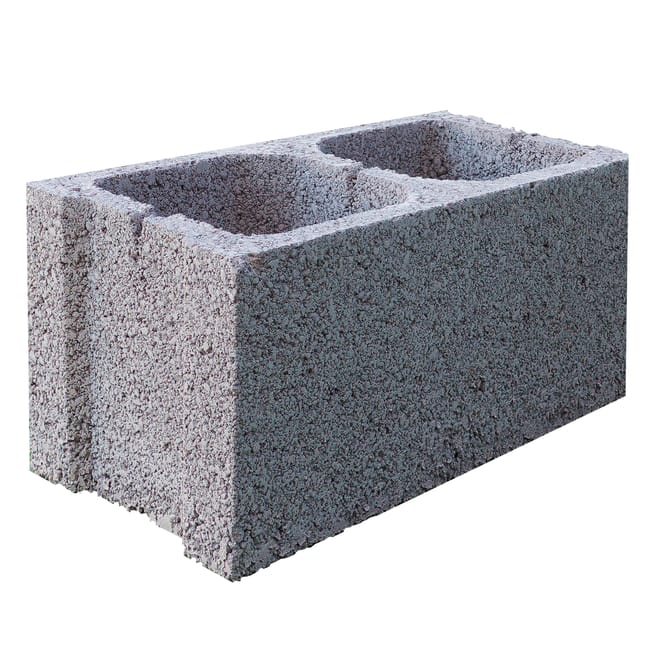 BLOQUE DE HORMIGÓN GRIS 39X19X10 CM - 1