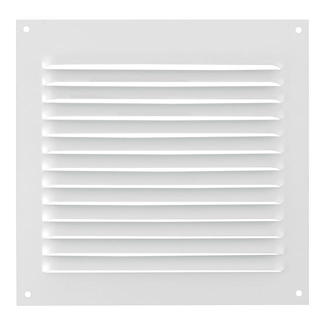 REJILLA DE VENTILACION SOBREPONER ALUMINIO BLANCO 15 X 15 CM ESPESOR 0.6  MM - 1