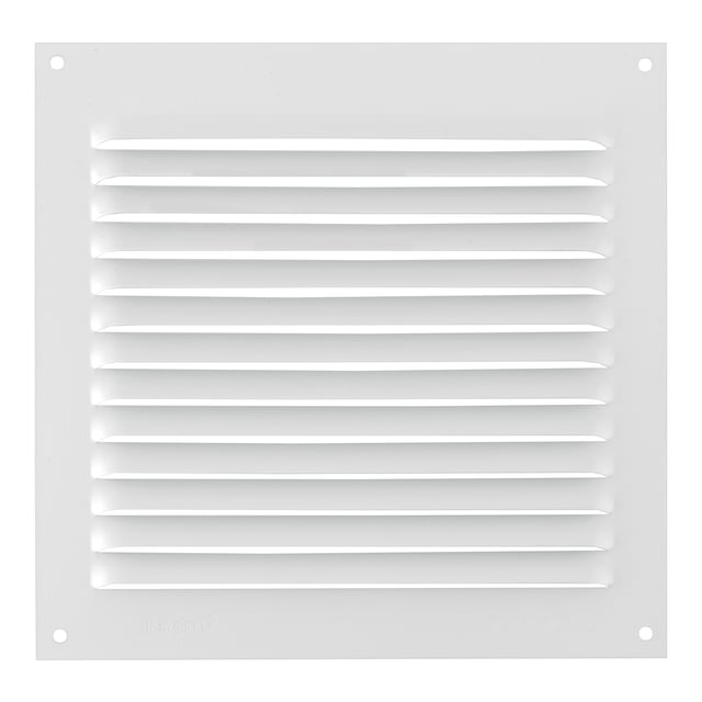 REJILLA DE VENTILACION SOBREPONER ALUMINIO BLANCO 15 X 15 CM ESPESOR 0.6  MM