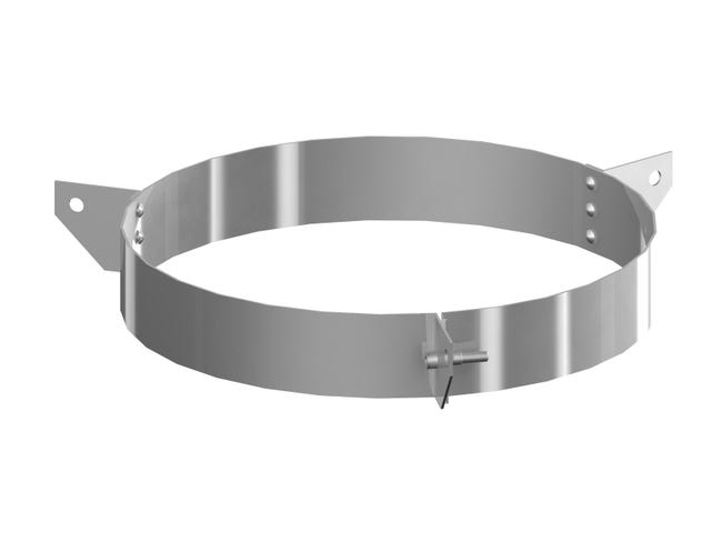 ABRAZADERA VIENTOS PARED SIMPLE Ø150MM INOXIDABLE - 1