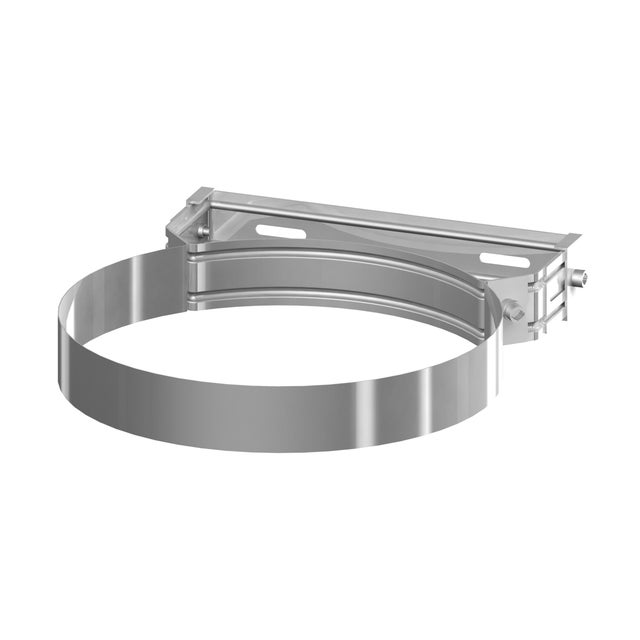 ABRAZADERA PARED SIMPLE 175MM DOBLE PARED 125MM REGULABLE INOX 304