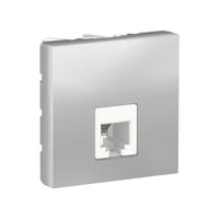 TOMA TELEFONO 6 HILOS ANCHA SERIE NEW UNICA ALUMINIO - 1