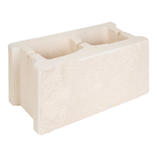 BLOQUE DE HORMIGÓN SPLIT BLANCO 39X19X19 CM