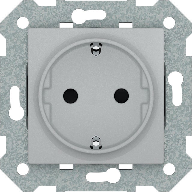 SCHUKO CON BASTIDOR SERIE VIVA PLATA