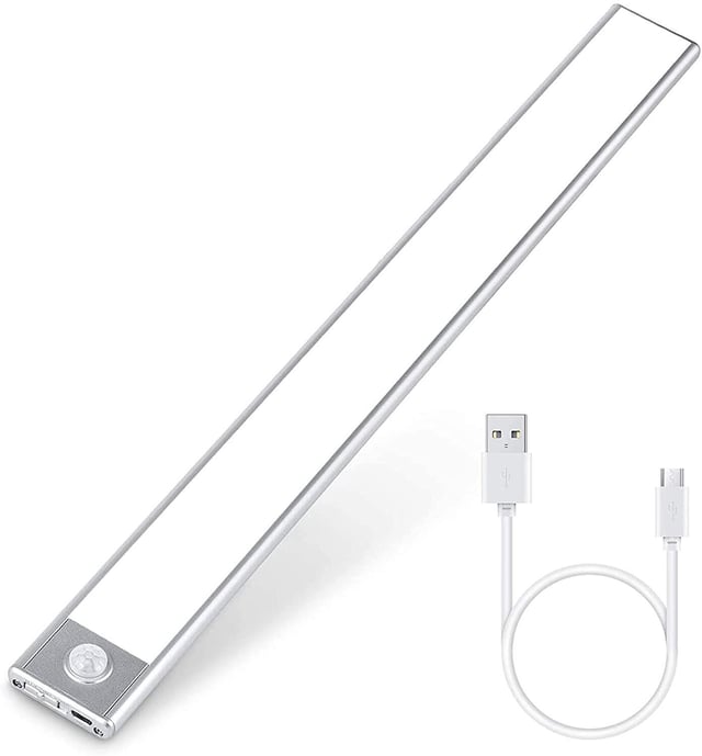 REGLETA LED SLIM GRIS 60CM RECARGABLE