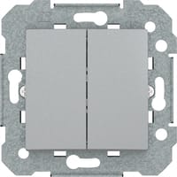 CONMUTADOR DOBLE SERIE SERIE VIVA PLATA - 1