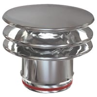 SOMBRERETE INOXIDABLE PARED SIMPLE 80MM - 1