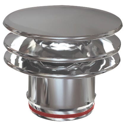 SOMBRERETE INOXIDABLE PARED SIMPLE 80MM - 1