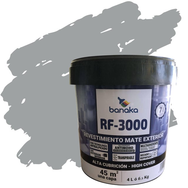 REVESTIMIENTO FACHADA MATE RF-3000 4L GRIS