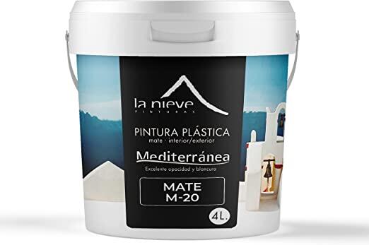 PINTURA PLASTICA BLANCA MATE 4L M20
